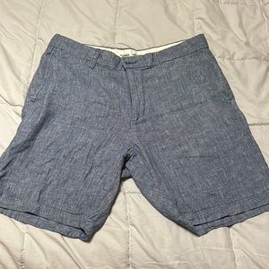 Old Navy Pacific Blue Linen Shorts- 31 inch waist